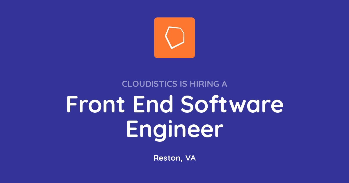 Front End Software Engineer at Cloudistics - Joblist.app